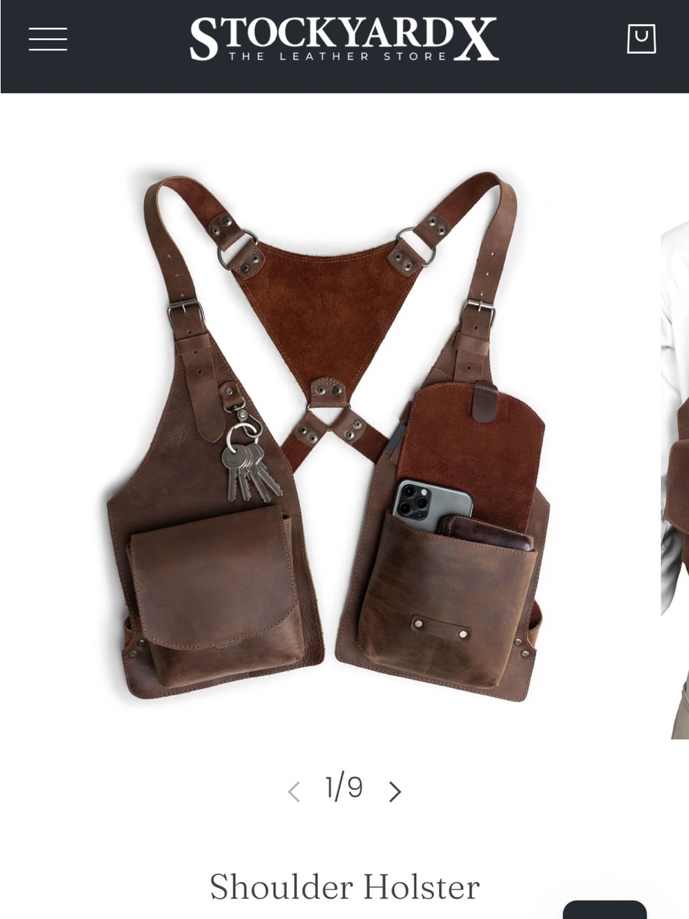 StockyardX Shoulder Holster leather